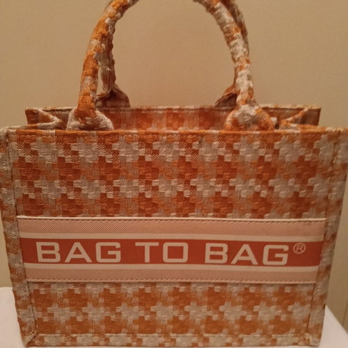 Bag to Bag fabric checked bag new