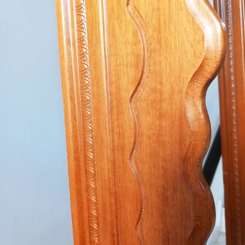 Curtain rods Metopi classic style used, 2.7 meters length, honey color