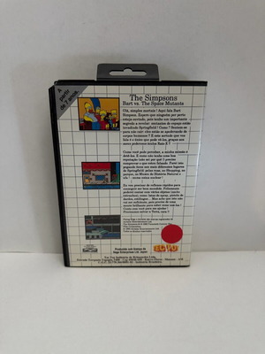 The Simpsons Bart vs The Space Mutants Sega Master System like new, Tec Toy edition