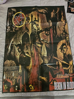 Slayer Opeth collectible poster like new