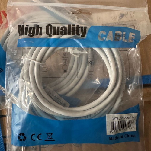 UTP CAT6 cables 3m, pack of 20, sealed new
