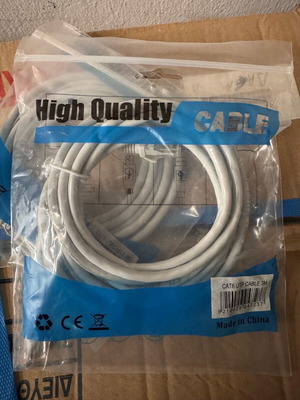 UTP CAT6 cables 3m, pack of 20, sealed new
