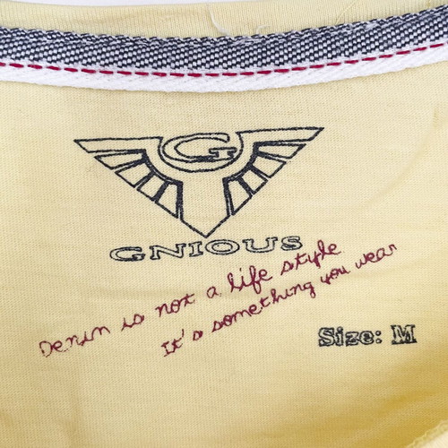 Gnious T-shirt short sleeve Medium used, yellow