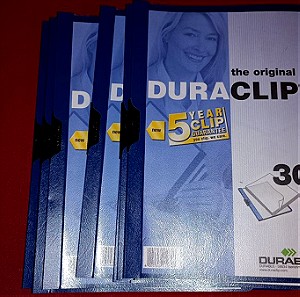 Ντοσιέ  Durable με Κλιπ για Χαρτί A4 Μπλε  Duraclip 15 τμχ