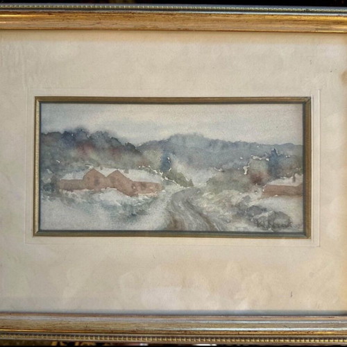 K. Ntakos artwork like new with 20x31 frame
