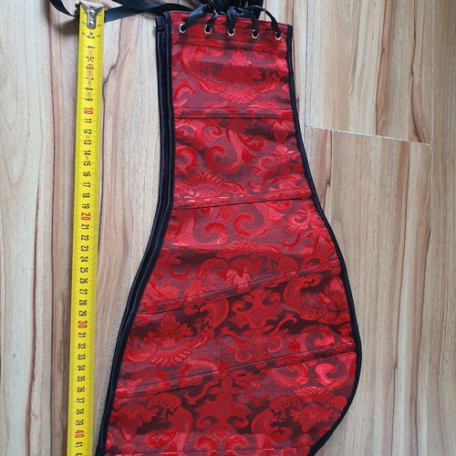 Red Gothic Corset XL/XXL/XXXL like new with floral baroque motif