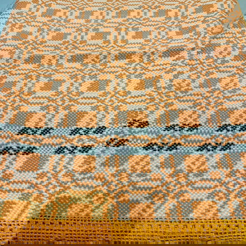 Υφαντό τραπεζομάντηλο αχρησιμοποίητο κυκλαδικής τέχνης