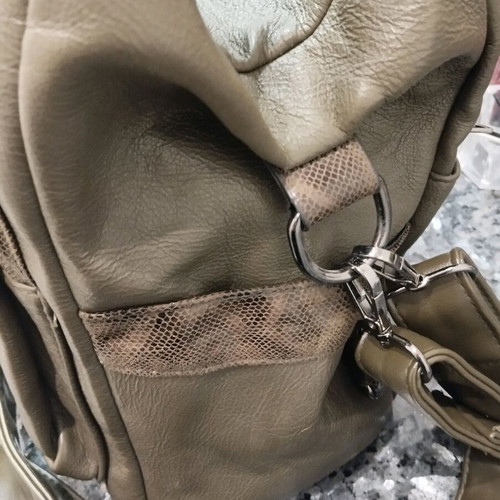 Privata backpack and shoulder bag like new, khaki