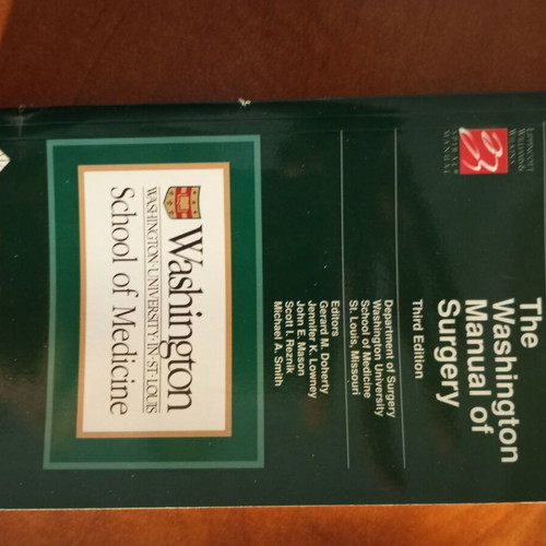 The Washington Manual of Surgery used, very good condition