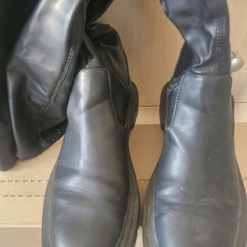 Zara over the knee boots used, black, size 39