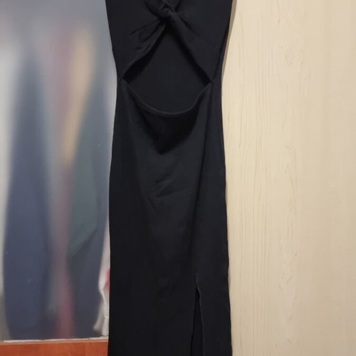 Dress new black with belly cutout, size S