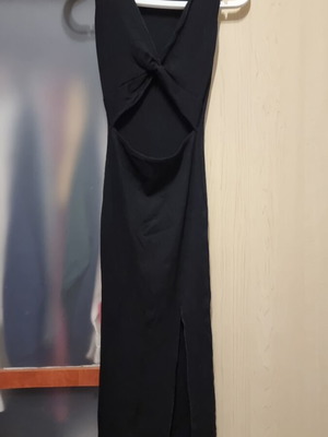 Dress new black with belly cutout, size S