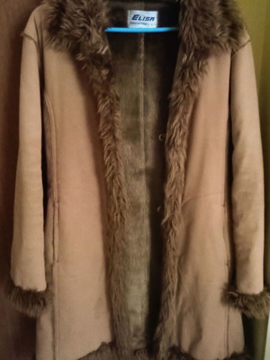 Elisa Immagine L fur coat used, light brown