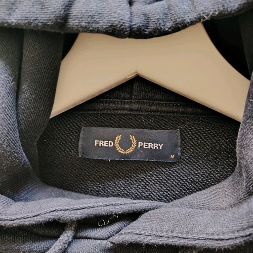 Fred Perry Tipped Navy Sleeve Hoodie like new, size M