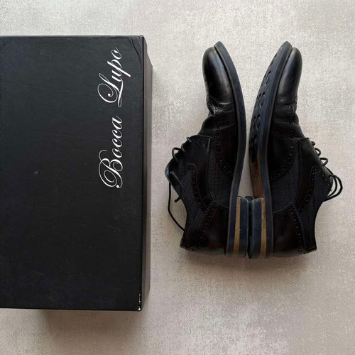 Bocca Lupo Oxford leather shoes size 42 like new black