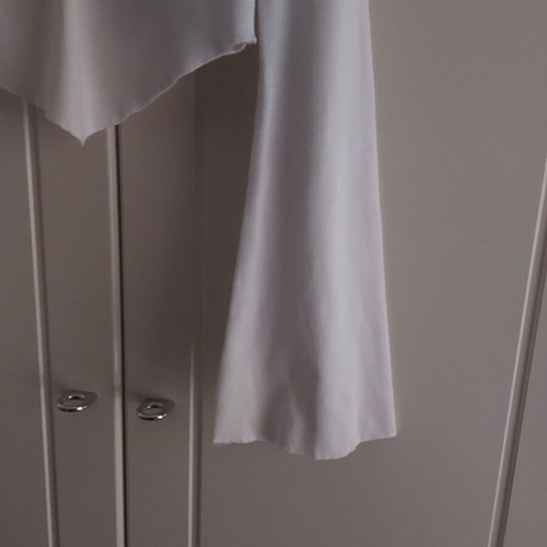 Asymmetric long-sleeve blouse Shein size M like new, white