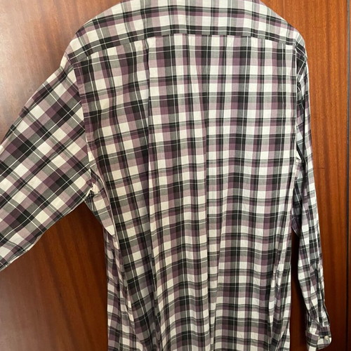 Portobellos men's checkered shirt size L like new, purple
