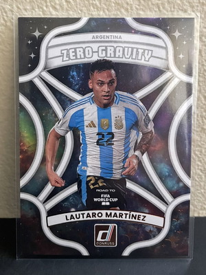 2025-26 Panini Donruss Road to World Cup Bronze Insert Zero Gravity Lautaro Martinez #17 card like new