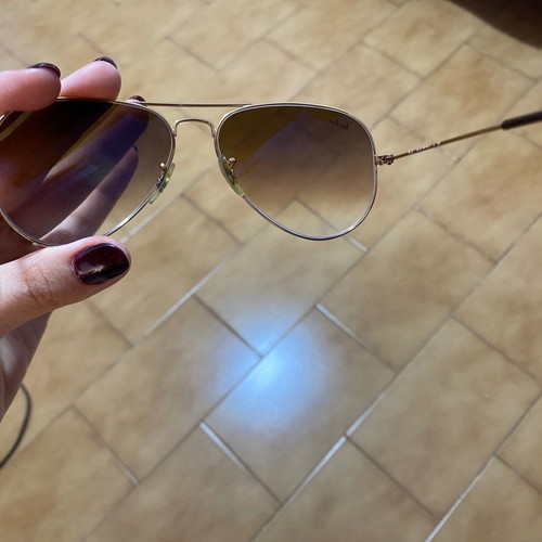 Ray Ban sunglasses used with gradient lens