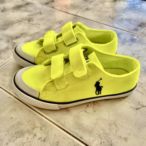 Polo Ralph Lauren sneakers neon yellow like new, size 28