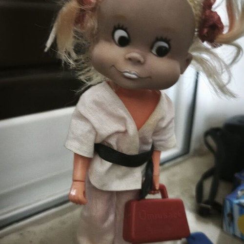 Lyra Sport Billy vintage doll with suitcase and clothes