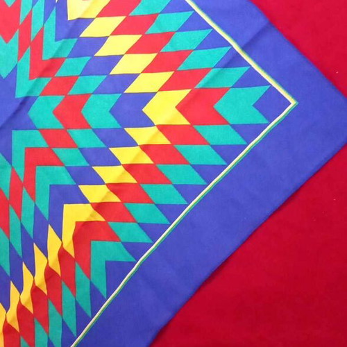 Scarf with geometric pattern new, 0.63x0.68