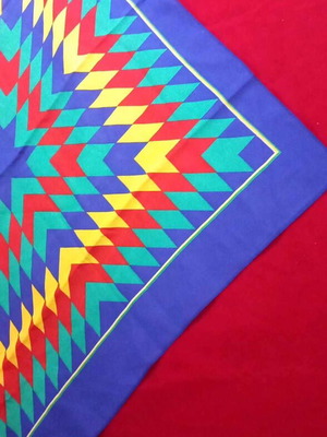 Scarf with geometric pattern new, 0.63x0.68
