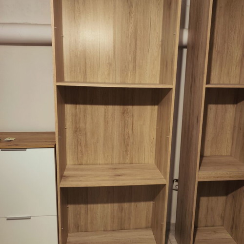 Wooden bookcases Simida 80x36x220cm & 50x36x220cm, adjustable shelves