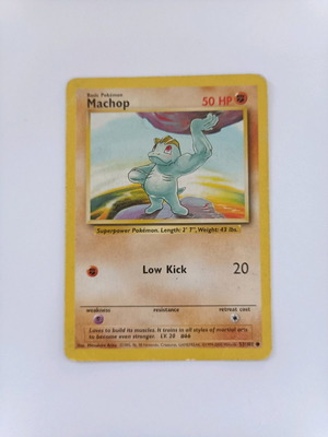 Κάρτα Machop μεταχειρισμένη Base Set 52/102 1999-2000 Wizards Pokemon