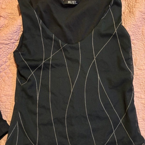 Blouse used size M 38 10 black with gold details good condition