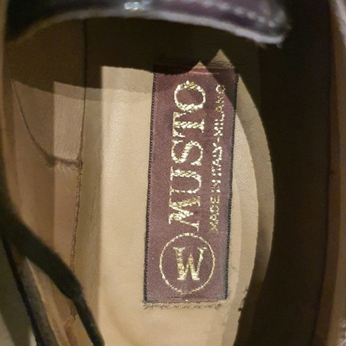 Oxford leather patent shoe Musto used, black