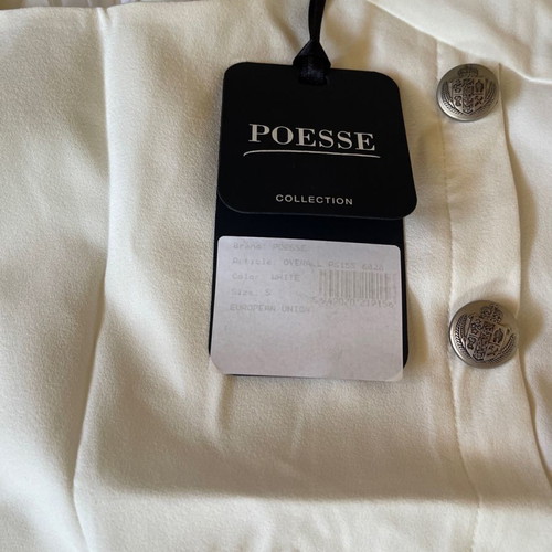 Poesse white one-piece shorts size S new with tag