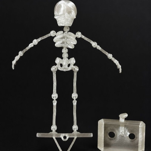 3D Printed Dancing Skeleton Aquarium Decoration