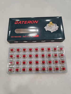 Zjmehty Gateron G Pro 3.0 Red Switches 3-Pin γραμμικοί μηχανικοί, 36 τεμ