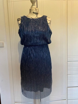 Official blue dress with silver