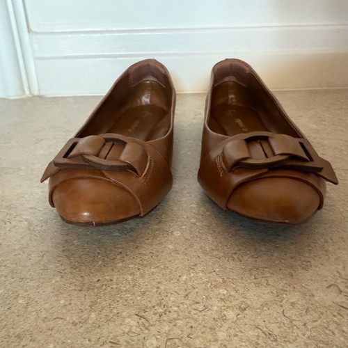 Capodarte leather ballerinas like new, brown, size 38