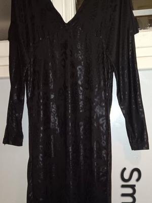 Leopard dress like new, black, size S