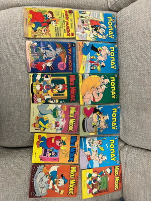 Miky Maous and Popeye comics used, pack of 12 issues