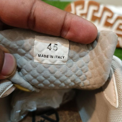 Versace Trigreca sneakers white with gold Barocco print, like new, size 45