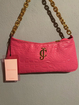 Τσάντα ώμου Juicy Couture φούξια-ροζ καινούργια