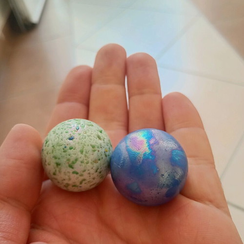 Vintage marbles and glass marbles, pack of 58