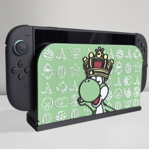 Nintendo Switch 2 3D Printed Faceplate Cover with Yoshi Design