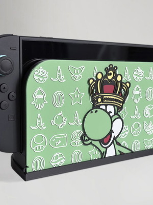 Nintendo Switch 2 3D Printed Faceplate Cover with Yoshi Design