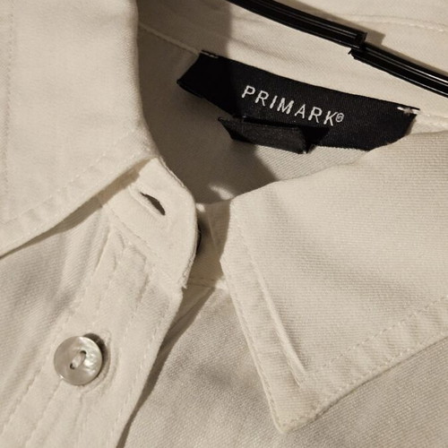 Primark women's casual shirt XL, off-white, oversized