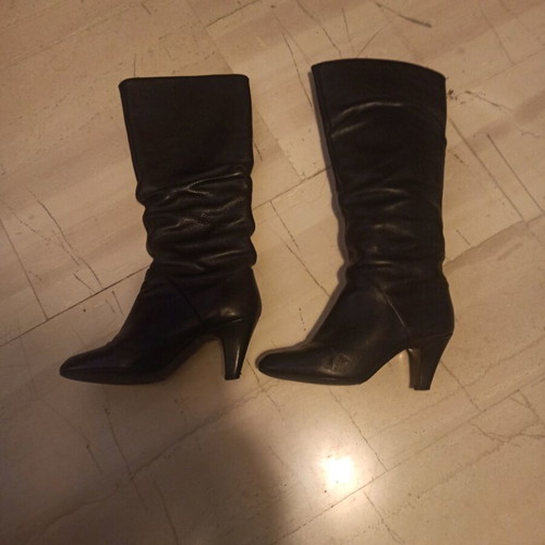 Zara boots used, genuine black leather, size 36