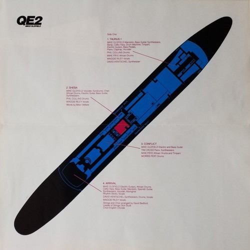 Mike Oldfield QE2 vinyl album used, rock