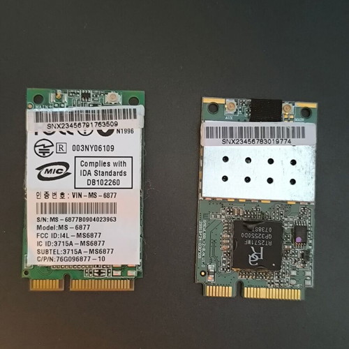 Wi-Fi Mini PCI Express cards like new, pack of 2 for laptops