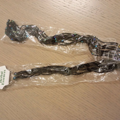 Long necklace new, black and multicolored