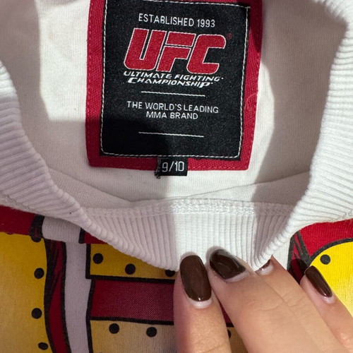 UFC Kids T-shirt like new, white, size 140 cm