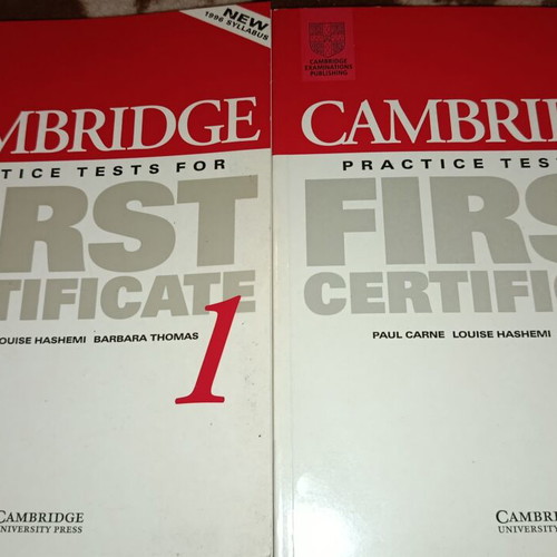 Cambridge Practice Tests for First Certificate books new, set of 2